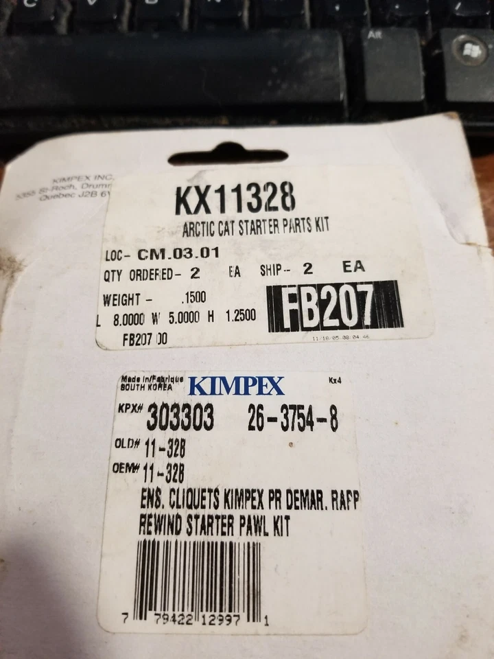 Arctic Cat snowmobile Starter pawl kit 81-04 New - Image 2 of 2