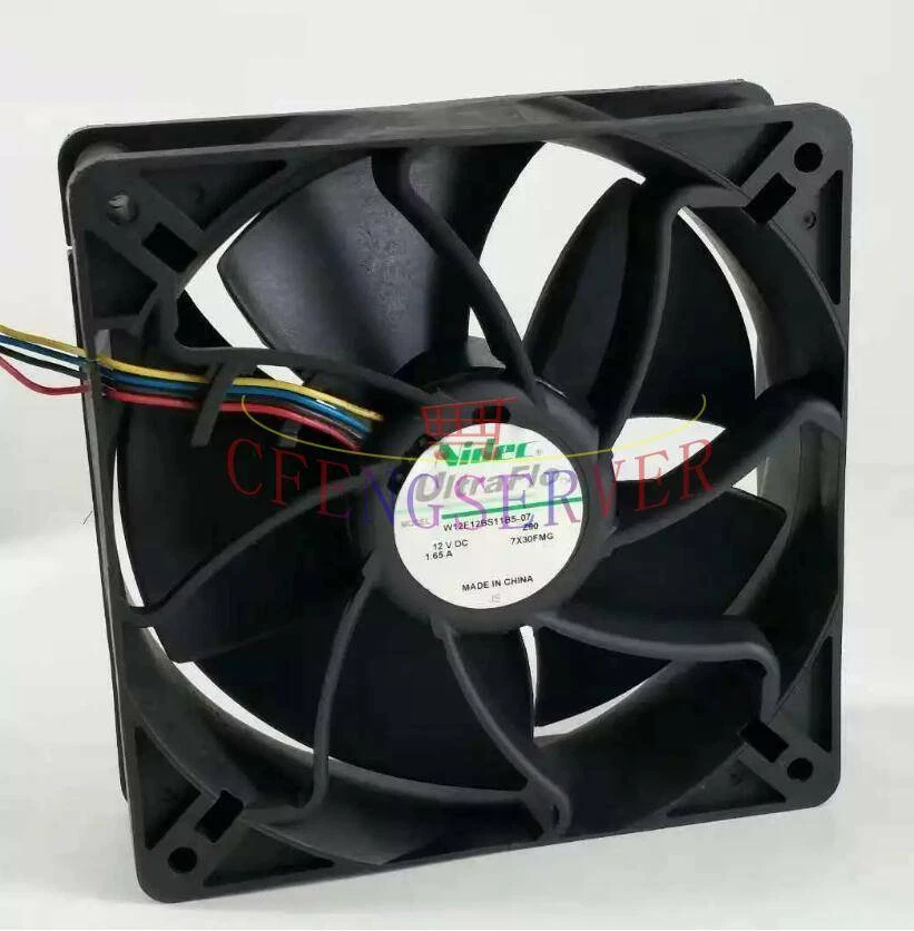 For Nidec Ultraflo W12E12BS11B5-07 120×120×38 mm Antminer Cooling Fan
