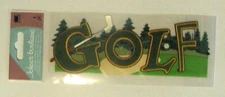 Jolee's Boutique 3D Stickers - Golf Club Ball Greens, NEW