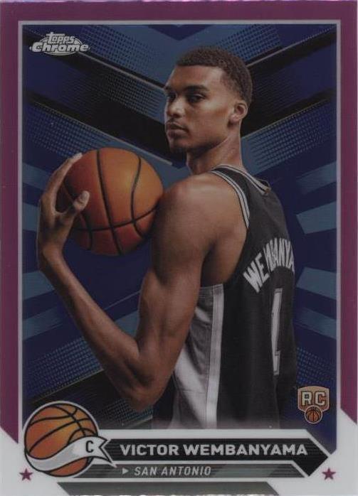 2023-24 Topps Chrome - Victor Wembanyama #1 Pink Refractor (RC