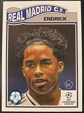 2024 Topps Living Set UEFA Champions League #715 Endrick RC Real Madrid CF