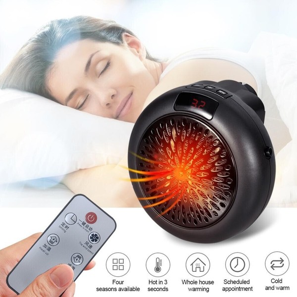 Calentador eléctrico portátil para el hogar y la Oficina, miniventilador casa