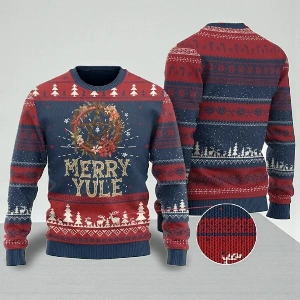 Merry Yule Ugly Christmas Sweater Ugly Sweater