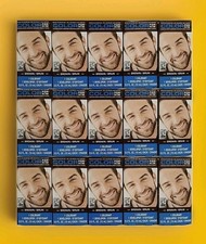 15x MEN'S MUSTACHE BEARD BRUSH GEL HAIR DYE COLORING KIT BROWN SEALED