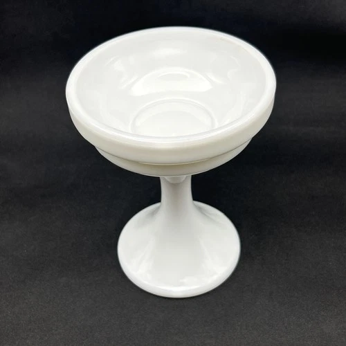 Vintage Westmoreland White Milk Glass Fairy Lamp Light Pedestal Base Only