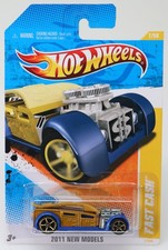 Hot Wheels Fast Cash 2011 New Models Series - T9935 NRFP Gold/Blue 1:64