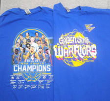 Golden State Warriors XL Shirt Fan Night NBA Champion Shirts Facsimile Signature