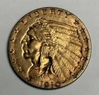 AU++ 1910 Indian Head Gold Quarter Eagle (all original!) U.S. $2.50 Almost UNC