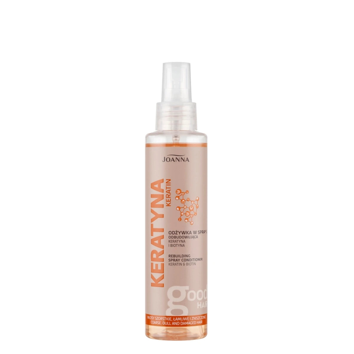 Joanna Keratin Hair Spray Rebuilding Conditioner Dull and Damaged Hair 150ml