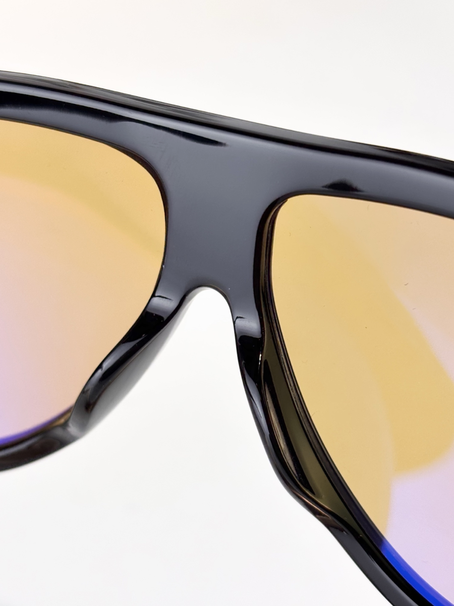 TOM FORD TF1044 Orange Lenses Black Wide-Temple Frames 60-12-140