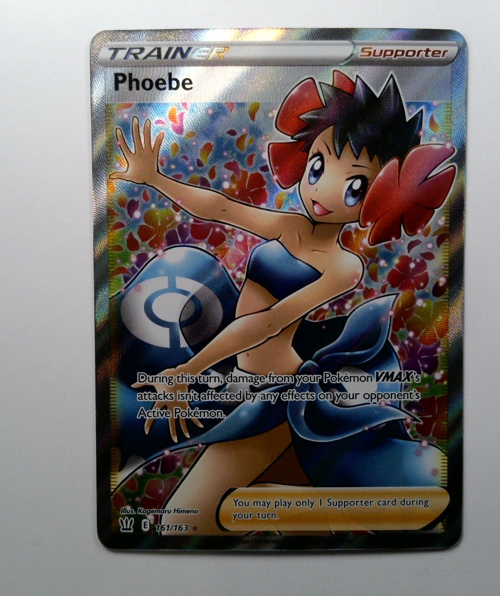Pokémon TCG Phoebe 161/163 Battle Styles Full Art Trainer NM