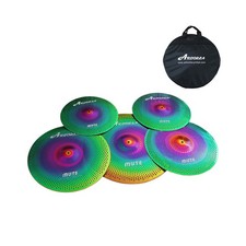 Arborea Mute Cymbal Set Low Volume Cymbal Pack 14"hi-hat 16"crash 18"crash 20...
