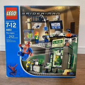 LEGO 4851 Spider-Man and Green Goblin The origins Missing Parts w/Box Used