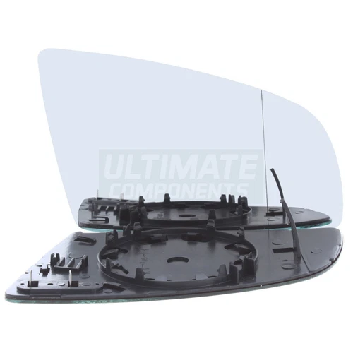 Wing Mirror Glass Audi A4 Saloon 2001-2008 Chrome Aspherical Heated Drivers Side