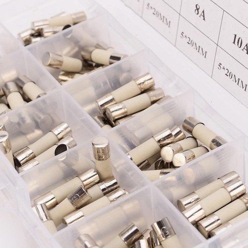 100 Stück 5x20mm Elektrische Keramik Sicherung Kit Sortiment Amp 0,2 A-15A - Picture 3 of 7
