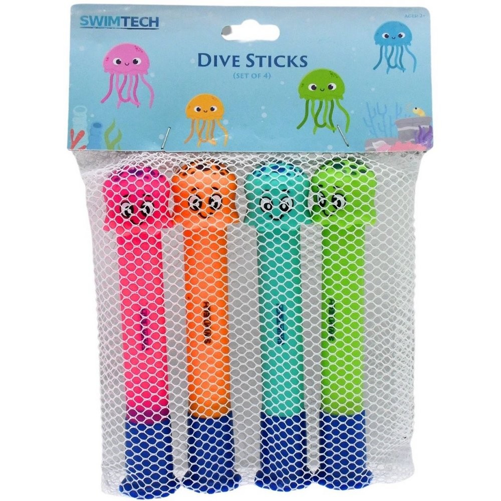 SwimTech Tubos de Inmersión para Niños/Niñas Packs de 4 (RD3975)