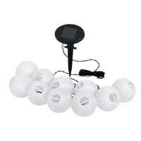 Eglo Z_Solar SOLAR-LED Lichterkette Weiss - 4,3 M, Schwarz, Led, 0,06 W, FüR Auß