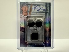 2025 Topps Sterling Jace Jung Game Used Triple Patch Auto Blue RC /10