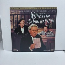 Witness for the Prosecution LaserDisc 1957 Courtroom Drama MGM/UA Letter-Box