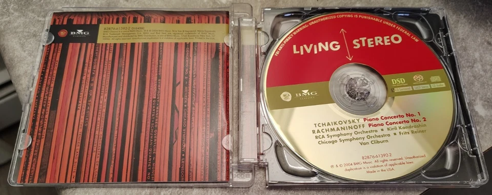 TCHAIKOVSKY / RACHMANINOFF PIANO CONCERTOS - RCA RED SEAL 2004 SACD / DSD Foto 3 de 3