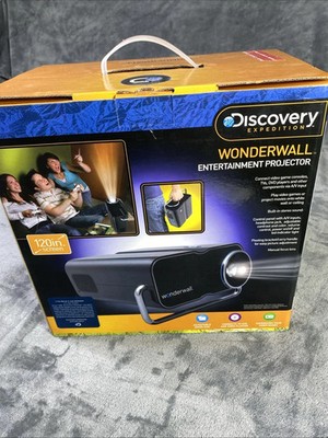 Discovery Expedition Wonderwall Video Game Movie Projector 120 in NEW OPEN BOX