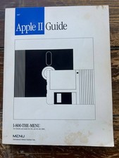 Vintage Apple II Guide 1987 MENU Software Catalog Book Apple II