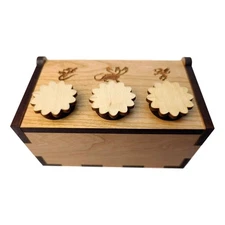 Dragon Wood Puzzle Box | Fantasy Themed Combination Lock Box