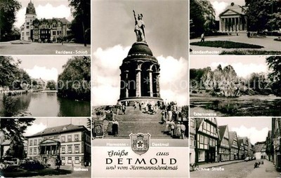 Detmold Residence Hermann Castle Monument State Theatre City Hall Externsteine Kru