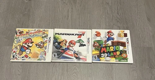 Nintendo Paper Mario Sticker Star Mario Kart 7 Super Mario 3D Land 3DS NTSC-U/C