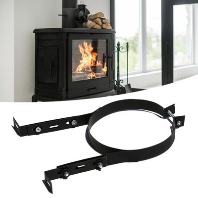 Portable Chimney Pipe Brackets Adjustable Fireplaces Fixing Chimney Pipe Holder
