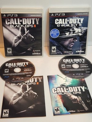 Call of Duty Black Ops 2 & Call of Duty Ghost PS3 With Manuals Tested