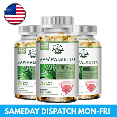 Prostate Health Capsules for Men 1000mg - 3X Formula with Saw Palmetto 360 Pills