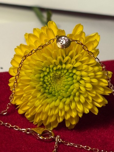 Cartier D'Amour Pendant Necklace 18K Rose Gold with 0.09 Diamond Small 16” in - Picture 9 of 12