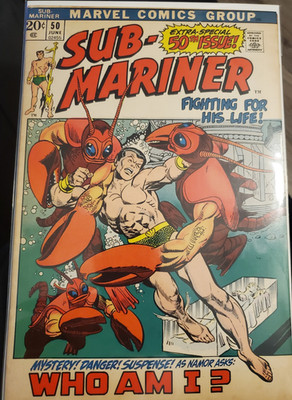 Marvel Comics Sub-Mariner #50 Extra-Special 50th Issue Who Am I? 1972