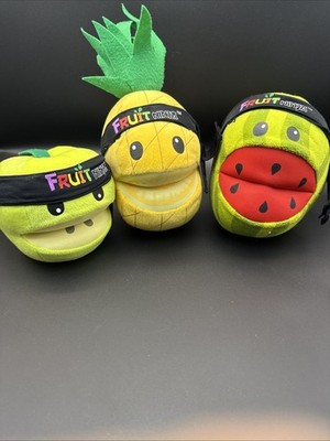 3x Original 2011 Fruit Ninja Fruit Soft Plush Toy Plüsch Kuscheltier