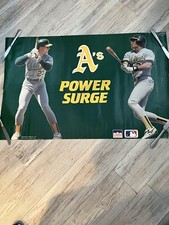 JOE CANSECO MARK MCGWIRE A's POWER SURGE 1988 STARLINE POSTER - 22x34