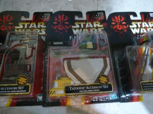 STAR WARS EPISODE 1 ACCESSORY SET X3 TATOOINE NABOO + UNDERWATER ALL NEW SEALED - Picture 3 of 5