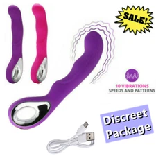 Rechargeable MultiSpeed Vibrator Women Massage Wand Neck Hand Leg Shoulder US