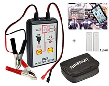 ALLOSUN Fuel Injector Tester & Adapter DIY Cleaning Tool Kit Set Fuel Injector +