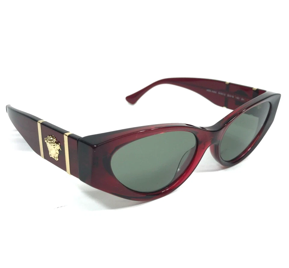 Gafas de sol Versace MOD.4454 5430/2 monturas rojas burdeos con lentes verdes 55-18-140 Foto 2 de 4