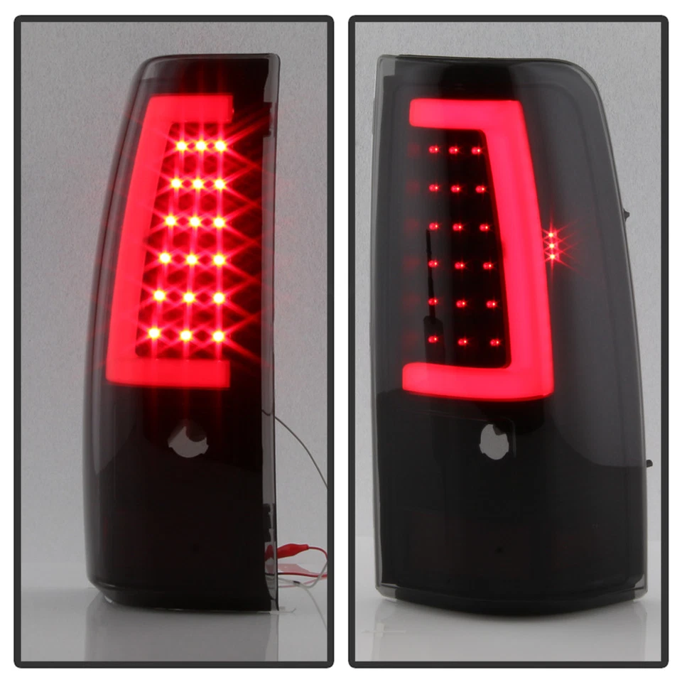 Lâmpadas traseiras tubulares de LED Black Smoke 1999-2006 GMC Sierra 99-02 Chevy Siverado - Imagem 3 de 4