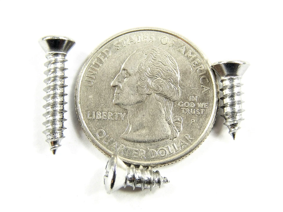 Tornillos interiores Mopar - #8 x 3/8" a 1-3/4" de largo - #6 cabeza ovalada - 175 piezas 25ea - #341 Foto 2 de 4