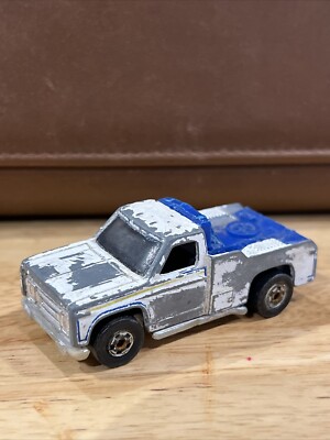 Vtg Hot Wheels Larry's Towing, White, 1974, Hong Kong, tow Pkg And Decal Missing