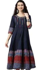 Indian Traditional Anarkali Kurti for Women and Girls Designer Embroidered Kurti
