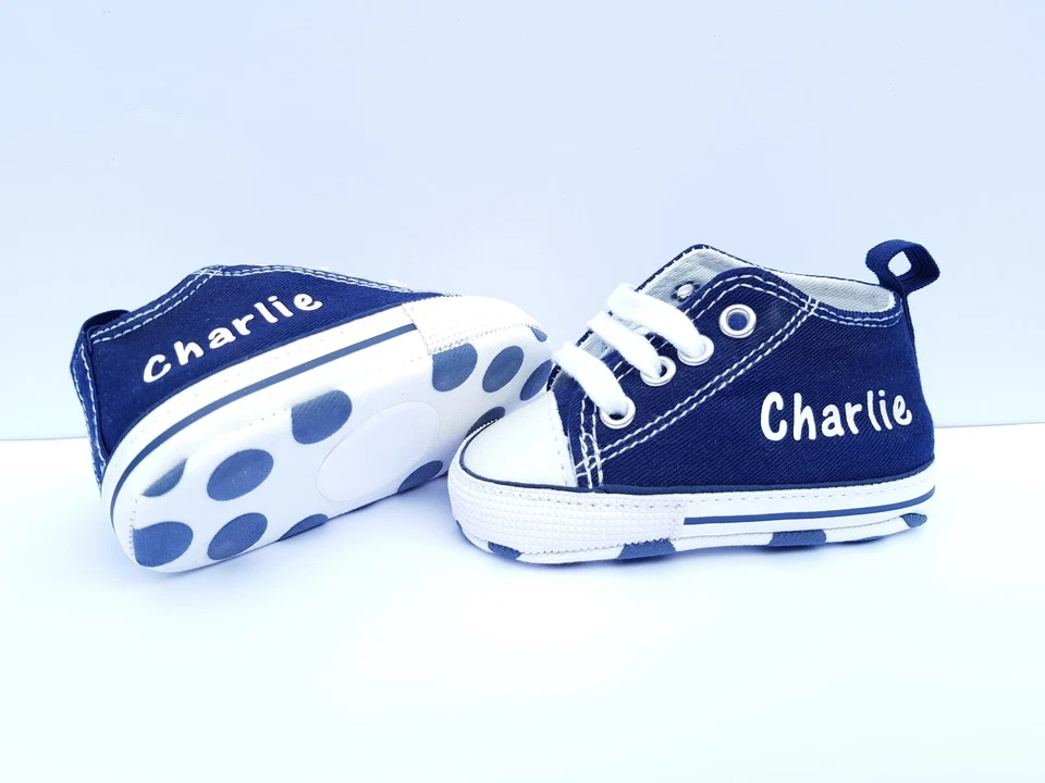 Zapatos de bebé personalizados entrenadores niños niñas regalo Foto 2 de 4