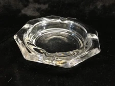 Octagon Clear Glass Ashtray