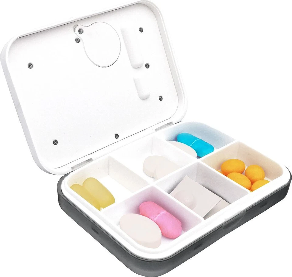 Weinberger Tablettenbox Pillenbox Medikamentenbox mit Alarmfunktion & Vibration - Bild 2 von 3