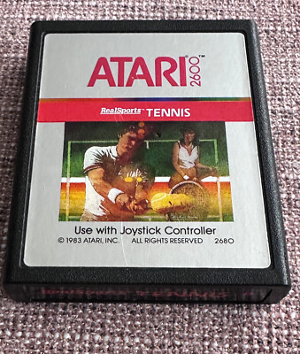 Tennis / Atari 2600 Game, Tested, Working
