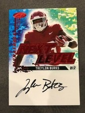 TREYLON BURKS 2022 Sage Football High Next Level *On Card* AUTO Titans Arkansas