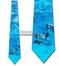 Dolphin Ties Mens Underwater Animal Necktie